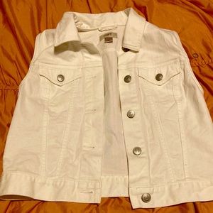 White jean jacket